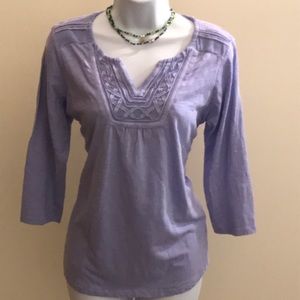 Lavender top from LLBean.